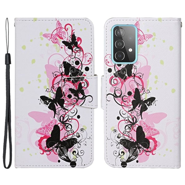 Wonderland Samsung Galaxy A33 5G Flippetui - Fire Sommerfugler Wonderland Samsung Galaxy A33 5G Flippetui - Fire Sommerfugler