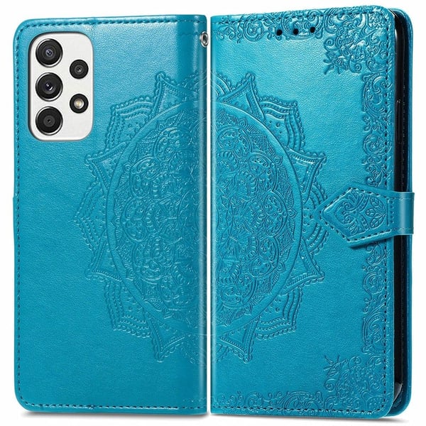 Mandala Samsung Galaxy A53 5G Flippetui - Blå