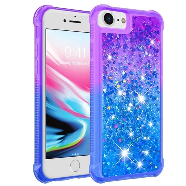 Princess iPhone SE (2022) / iPhone SE 2020 / iPhone 7 deksel - Lilla / Blå