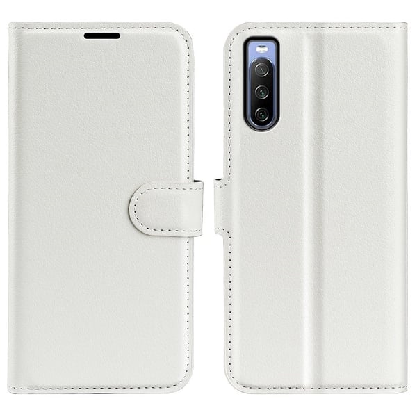 Classic Sony Xperia 10 IV flip etui - Hvit