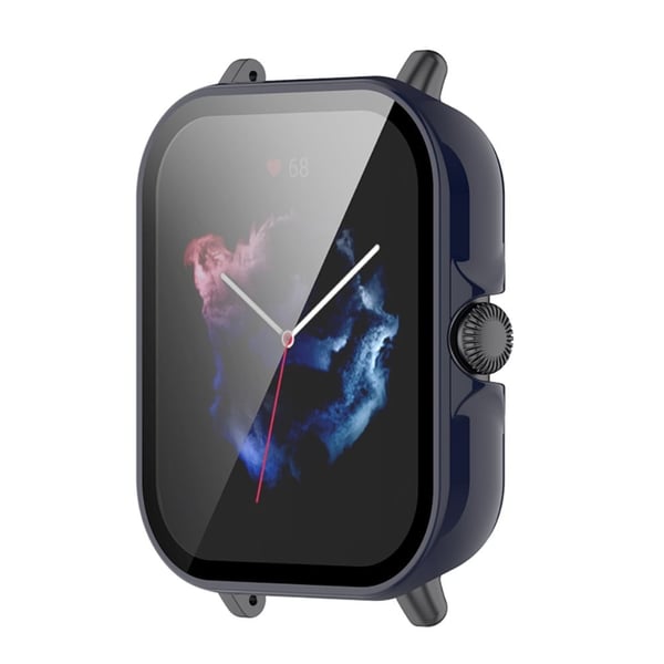 Amazfit GTS 3 ultratynt deksel med herdet glass - Midnattsblå