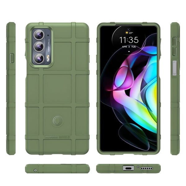 Rugged Shield Etui Motorola Edge 20 - Grøn