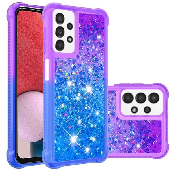 Princess Samsung Galaxy A13 4G deksel - Lilla / Blå
