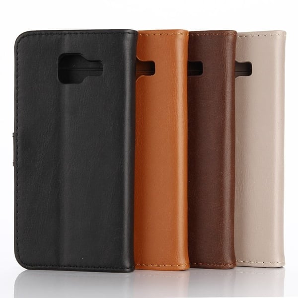 Samsung Galaxy A3 (2017) holdbart læder-etui - Brun