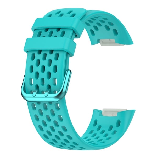 Fitbit Charge 5 pustende klokkerem i silikon - Blågrønn