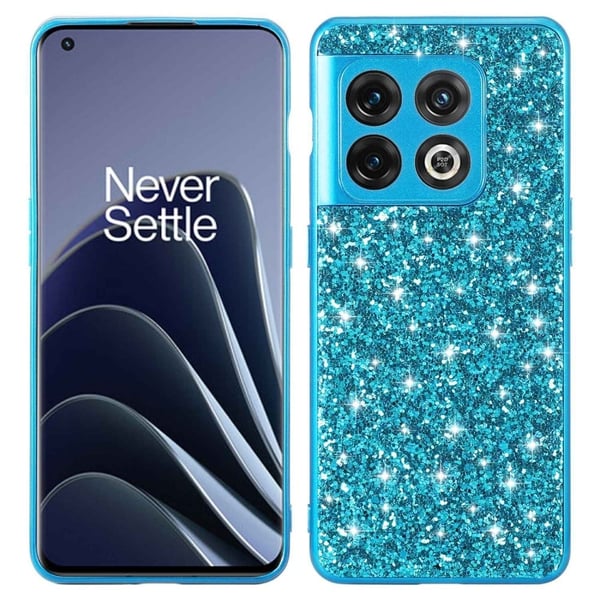 Glitter OnePlus 10 Pro Etui - Blå