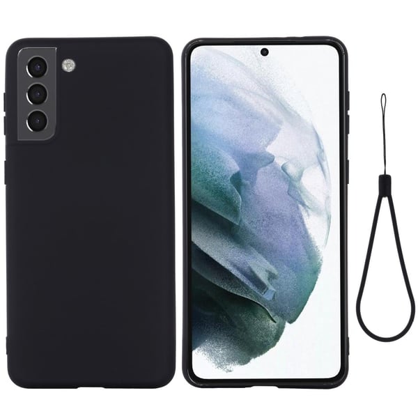 Matte Liquid Samsung Galaxy S22 silikone cover - Sort