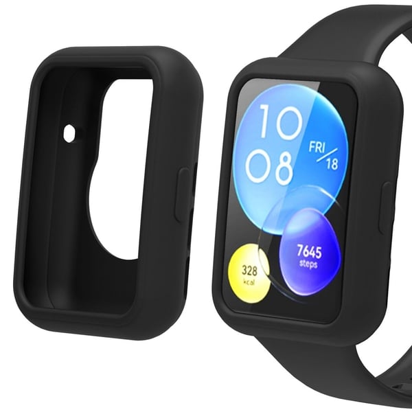Huawei Watch Fit 2 silikondeksel - Svart Huawei Watch Fit 2 silikondeksel - Svart