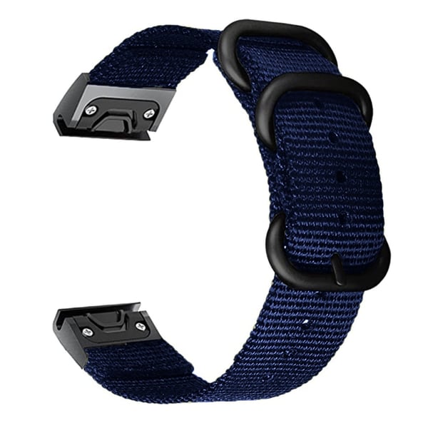 26mm nylon ranneke Garmin kellolle - Sininen
