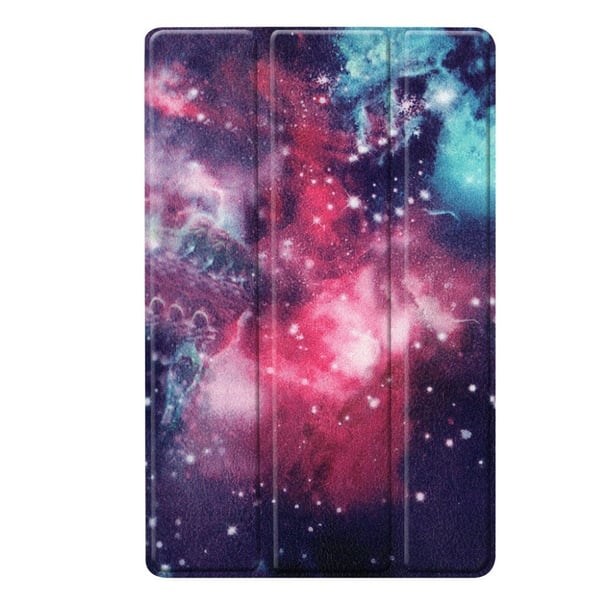 Samsung Galaxy Tab A 10.1 (2019) Tri-Fold Læretui - Galaxy Mønster