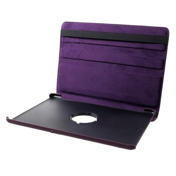 Huawei MediaPad T5 litchi læder flip etui - Lilla
