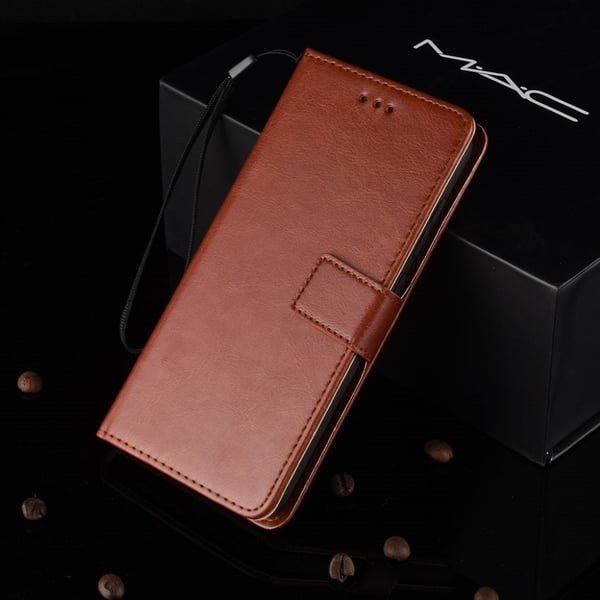 Crazy Horse Nokia 9 PUreview Skinnetui Med Deksel - Brun