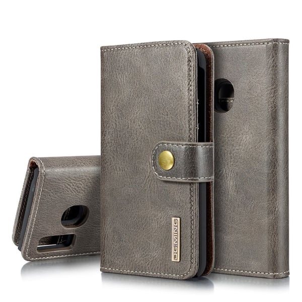 DG.MING Samsung Galaxy A40 2-i-1 Wallet Etui - Grå
