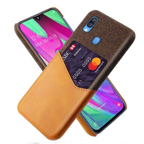 Bofink Samsung Galaxy A40 Card Kuoret - Oranssi