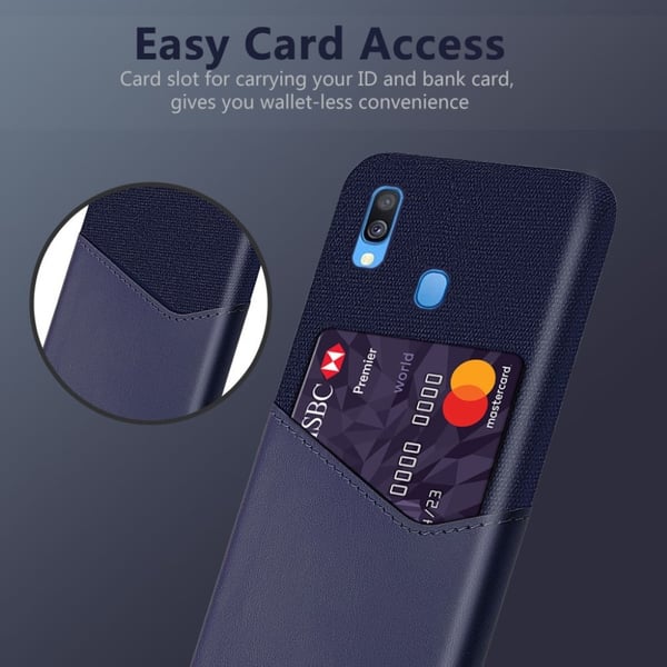 Bofink Samsung Galaxy A40 Card cover - Blå