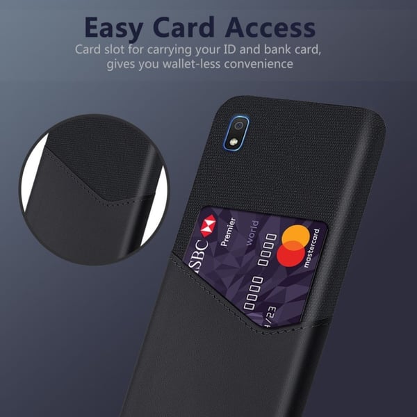 Bofink Samsung Galaxy A10 Card cover - Sort
