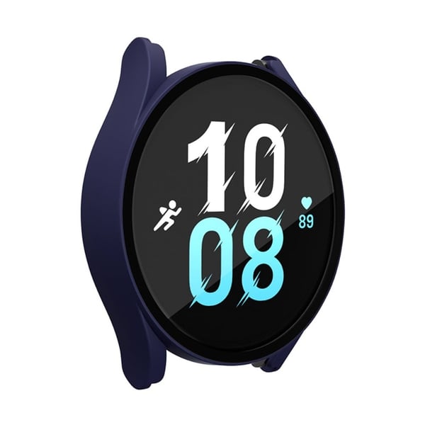 Samsung Galaxy Watch 5 (44mm) / 4 (44mm) beskyttelsesdeksel med herdet glass - Midnattsblå