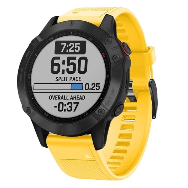 Garmin Fenix ​​5 Silikon Klokkereim - Gul