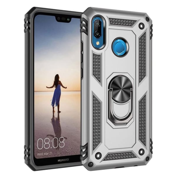 Bofink Combat Huawei P20 Lite skal - Silver/Grå