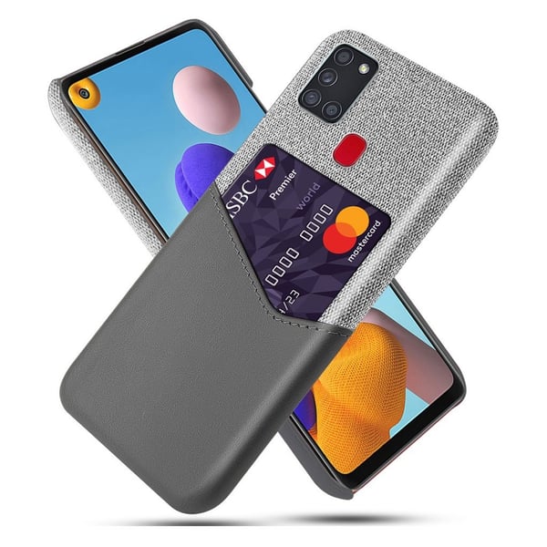 Bofink Samsung Galaxy A21s Card kuoret - Harmaa