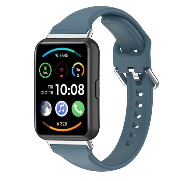 Enkel silikoneurrem til Huawei Watch Fit 2 - Cyan