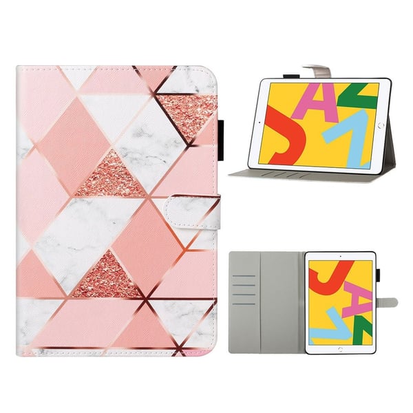 iPad 10.2 (2019) / Air (2019) viileä kuvio nahkainen flip case - Geometrinen Kuvio