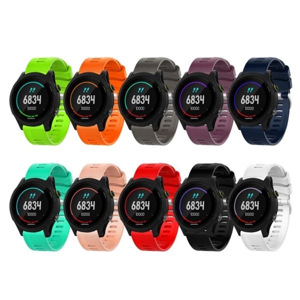 Garmin Forerunner 245 yksinkertainen silikoninen kellonauha - Musta