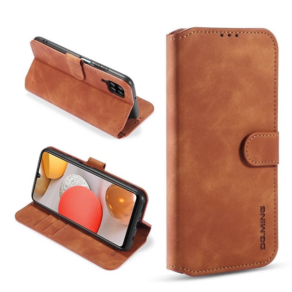 DG.Ming Samsung Galaxy A42 5G Retro Etui - Brun