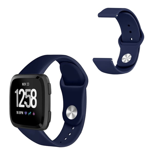 Fitbit Versa 2 / Versa Lite silikoninen kellonauha - Laivastonsininen