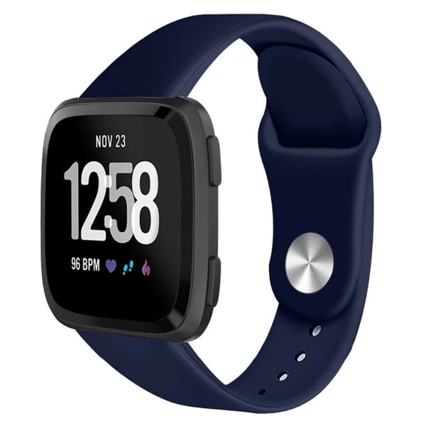 Fitbit Versa 2 / Versa Lite silikoninen kellonauha - Laivastonsininen