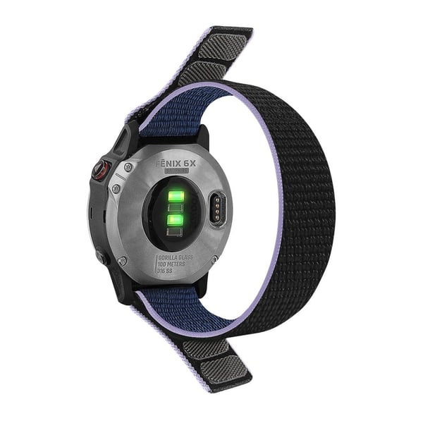 Urrem i nylon til Garmin- og Coros-ure - Midnatsblå