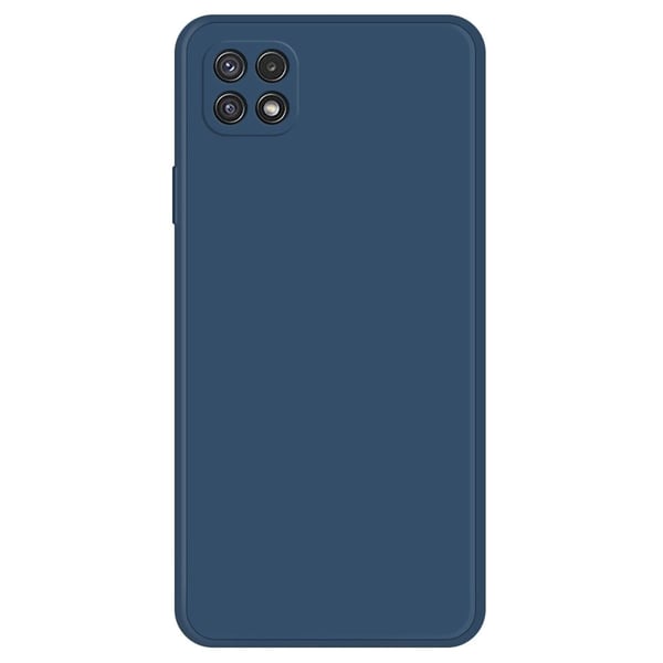 Avfaset gummiert anti-falldeksel for Samsung Galaxy A22 5G - Mørkeblå