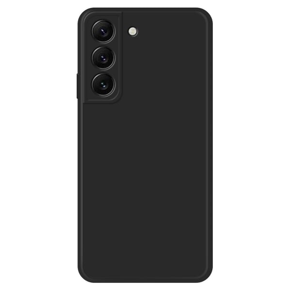 Avfaset gummiert anti-falldeksel for Samsung Galaxy S22 Plus - Svart