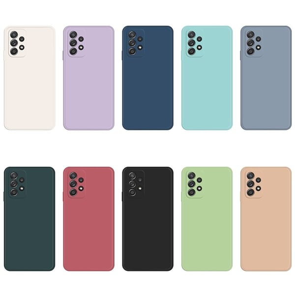 Skrått gummiert anti-falldeksel for Samsung Galaxy A52s 5G / A52 5G / A52 - Svart