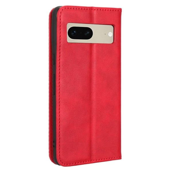 Bofink Vintage Google Pixel 7 Læder Etui - Rød