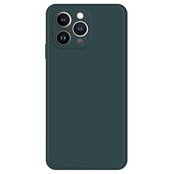 Skråt gummicover mod fald til iPhone 13 Pro Max - Sortgrønt