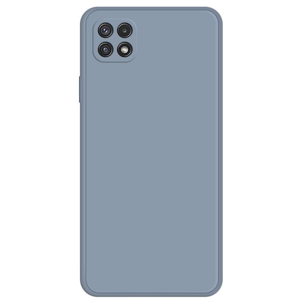 Avfaset gummiert anti-falldeksel for Samsung Galaxy A22 5G - Gråblå