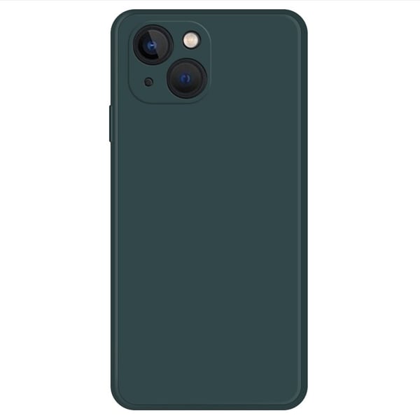 Skråt gummicover mod fald til iPhone 13 Mini - Sortgrønt