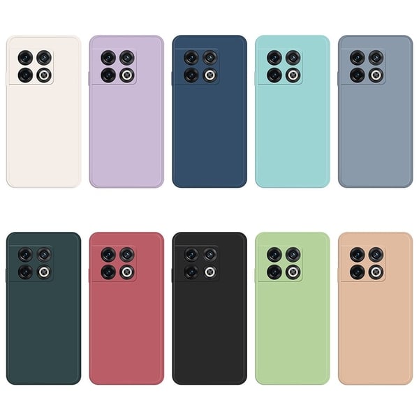 Skrått gummiert anti-fall-deksel for OnePlus 10 Pro - Oransje