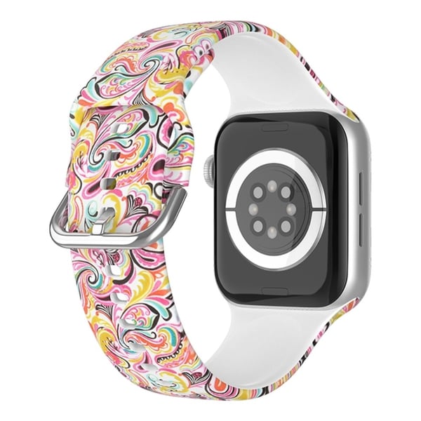 Apple Watch Series 8 (45 mm) / Watch Ultra kul mønsterklokkerem i silikon - Farge Sky