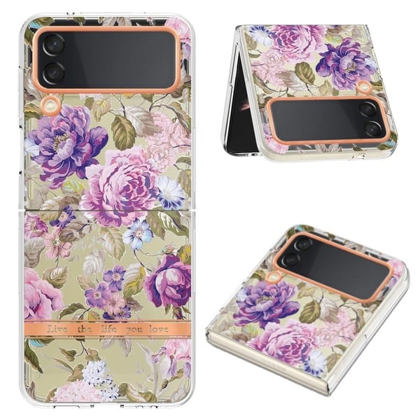Super Slim og Holdbart Blødtcover til Samsung Galaxy Z Flip4 - Hc006 Lilla Pæon Super Slim og Holdbart Blødtcover til Samsung Galaxy Z Flip4 - Hc006 Lilla Pæon