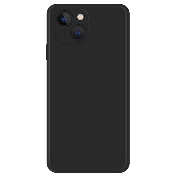 Skrått gummiert anti-falldeksel for iPhone 13 - Svart