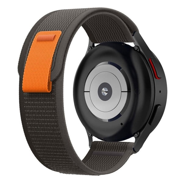 18 mm universal nylonklokkerem med løkke - Svart / Grå 18 mm universal nylonklokkerem med løkke - Svart / Grå