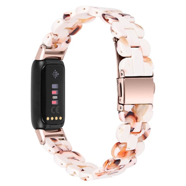 Fitbit Luxe klokkerem i harpiksstil - Nougatmønster