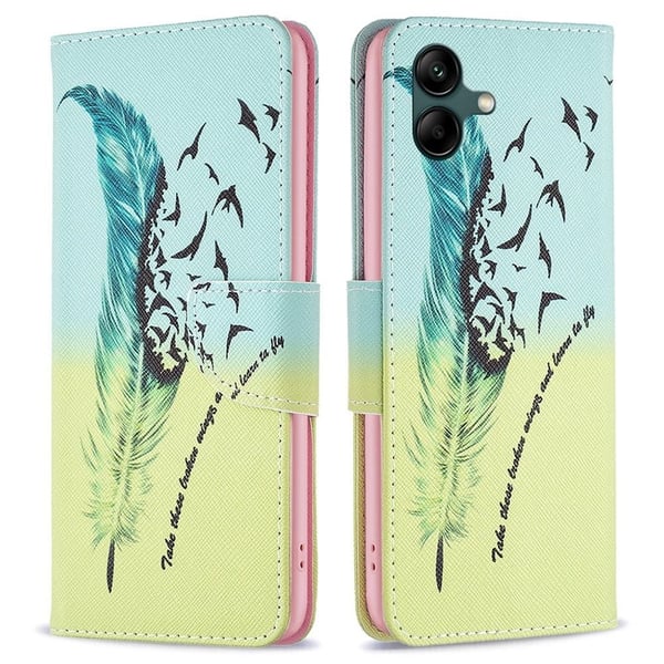 Wonderland Samsung Galaxy A04 Flippetui - Fjør