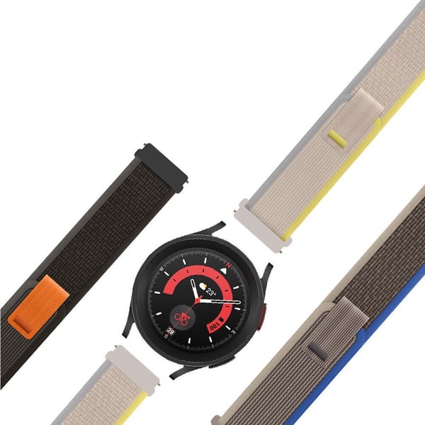 22 mm universal nylonklokkerem med løkke - Beige
