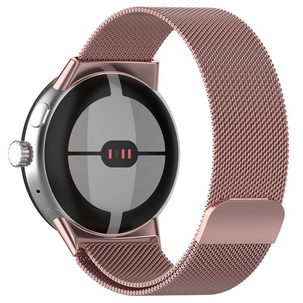 Google Pixel Watch milanesisk metallklokkerem - Rosa