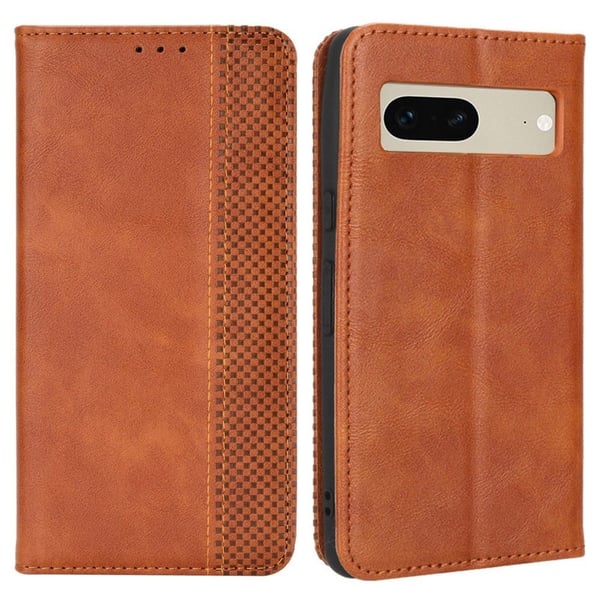 Bofink Vintage läder Google Pixel 7 fodral - Brun