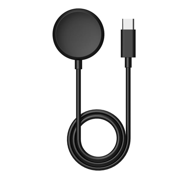 1m Google Pixel Watch Type-C magneettinen lataustelakka - Musta 1m Google Pixel Watch Type-C magneettinen lataustelakka - Musta