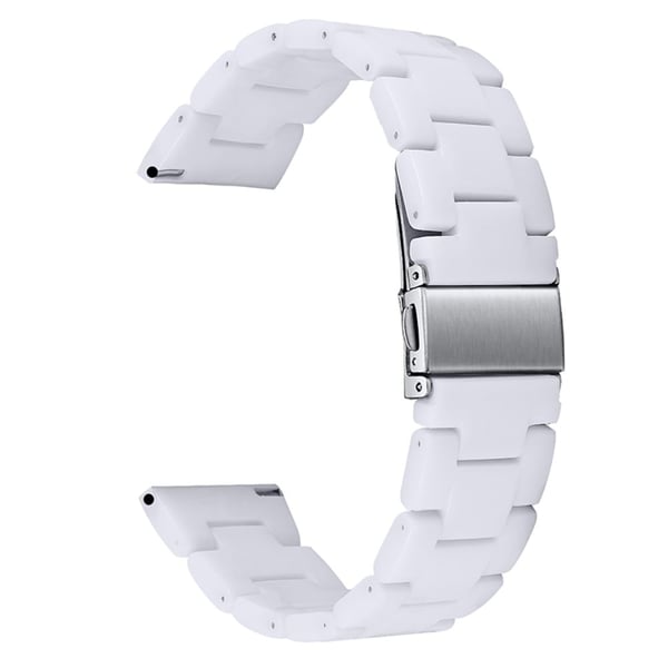 Fossil Gen 5 Carlyle HR / Julianna / Garrett HR klokkerem i resin-stil - Hvit